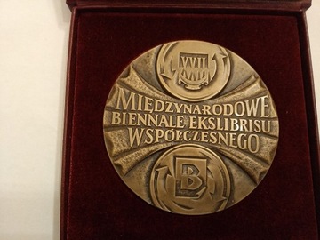Medal XXII Międzynarodowe Biennale Ekslibrsu 50szt
