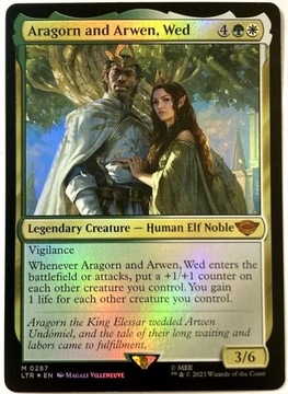 Aragorn and Arwen, Wed FOIL MTG !