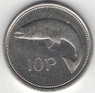 Irlandia 10 pensów 1993  22 mm
