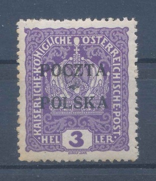 1919 KRAKOWSKIE, 3h. Fi.30, V FORMA ** 7