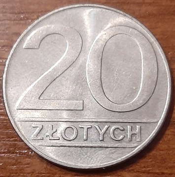 Moneta 20 zł złotych 1989 r