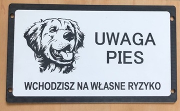 Tabliczki uwaga zły pies duży wybór dog