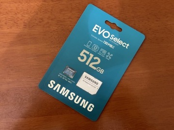 Samsung EVO Select Micro SDXC 512 GB + GRATIS!