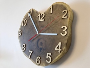 Zegar drewniany ścienny 