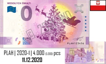 PL008 EURO BANKNOT - WESOŁYCH ŚWIĄT!