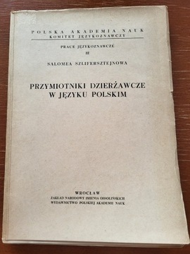 Przymiotniki dzierżawcze w języku polskim