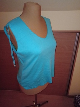 T-shirt Top turkusowy Orsay