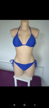 Strój kąpielowy bikini dwuczęściowy niebieski 