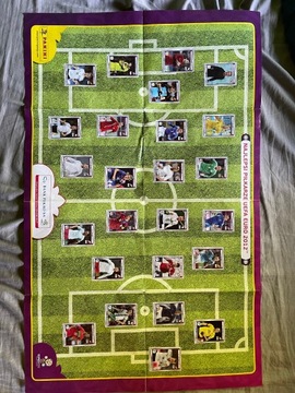 Plakat panini najlepsi piłkarze uefa euro 2012