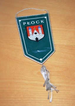 Proporczyk Płock PRL 27 cm