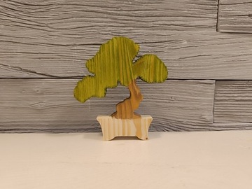 Bonsai ; figurka z drewna 
