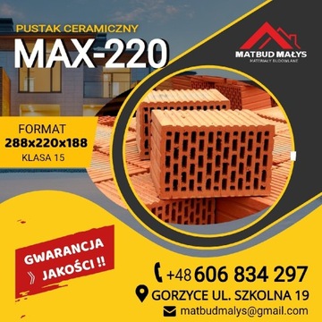 MAX-220 PUSTAK CERAMICZNY - DZ, K3, ACKERMAN