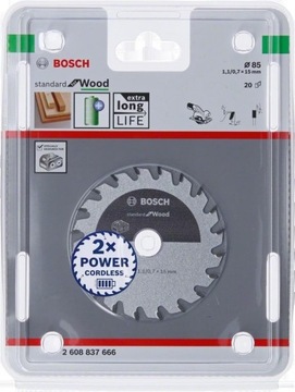 Bosch tarcza 85x15mm 20 zębów do gks 12v-26