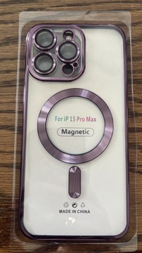 iPhone 15 Pro Max clear And violet 