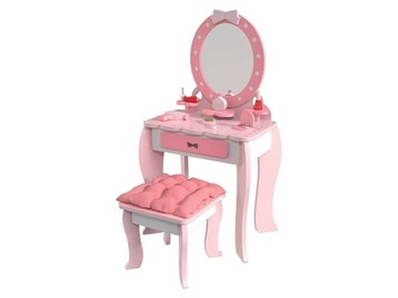 Playtive Drewniana Toaletka z dużym lustrem i tabo