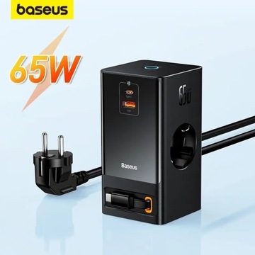 ŁADOWARKA SIECIOWA BASEUS POWERCOMBO 65W 230V 