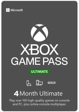 Xbox Game Pass Ultimate 4 miesiące One Series S X