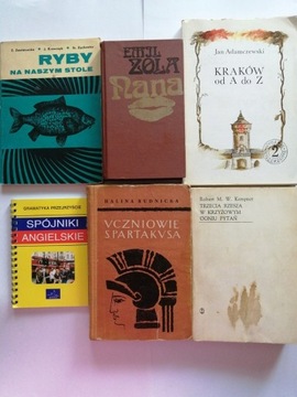 zestaw książek książki lata 1964-1986