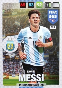 2017 FIFA 365 NATIONAL TEAM Lionel Messi #324