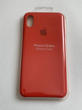 Plecki Apple silicone Case IPhone XS Max czerwony