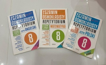 Zestaw repetytoriów do egzaminu ósmoklasisty greg