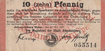 10 Pfennig PISZ Magistrat 24-05-1917 Rok