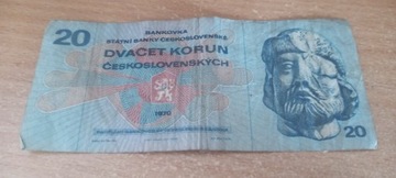 20 koron czechoslowacja 1970r