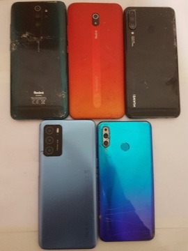 Zestaw telefonów Huawei, Xiaomi, Oppo
