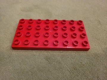 LEGO DUPLO podstawka czerwona 4x8
