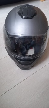 KASK MOTOCYKLOWY SZCZĘKOWY + SZYBA  CZARNA  XL