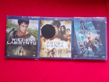 WIĘZIEŃ LABIRYNTU Trylogia na blu-ray PL