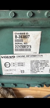 Komputer silnika Volvo ECU B-393807 D12D 460