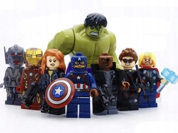 Figurki Avengers Super Hero + Wkurzony Hulk 24H