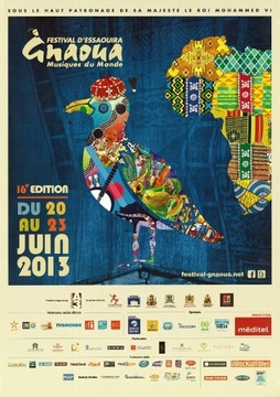 Plakat Festiwal muzyczny Gnaoua Essawira, 2013
