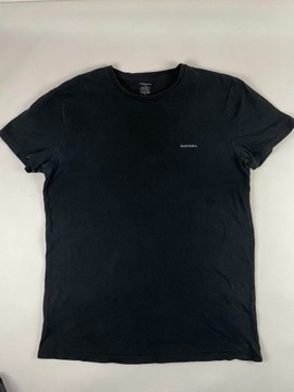 Basic T-shirt Diesel M czarny