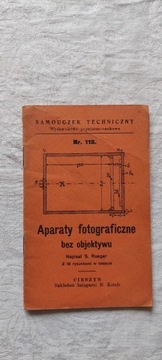 Samouczek tech.-Aparaty fotograficzne Cieszyn 1922