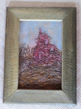 Krzysztof Śliwka obraz olejny z robioną ramą