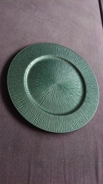 Plastikowy talerz podtalerz dekoracyjny 33cm