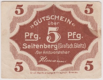 Seitenberg (Stronie Śl.), 5 Pf, b.d.