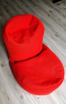 Puf bean bag, worek, fotel chill, IKEA czerwone