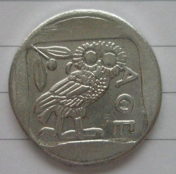 Kopia tetradrachmy z Aten.