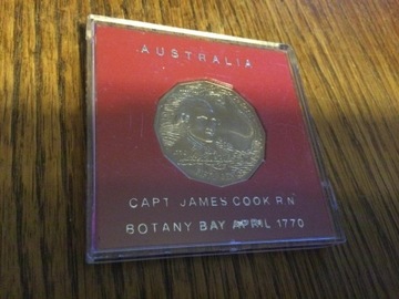 Australia moneta Capt James Cook 1770