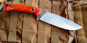 Bushcraft Szyszka Nóż Ręcznie Robiony