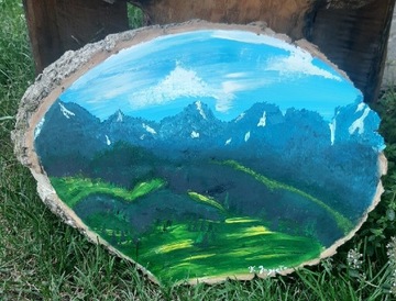 Góry malowane akrylem 