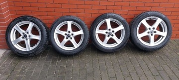 AUDI VW  BORBET 7x17, 5x112, ET35+ opony 215/55/17