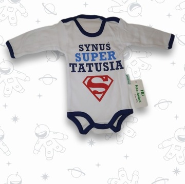Body niemowlęce "Synuś Super Tatusia" 62,74,80