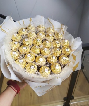 Słodki bukiet Ferrero Rocher  ślub urodziny podziękowania zakończenie roku