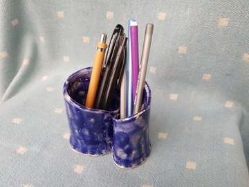 Przybornik organizer ceramiczny na długopisy