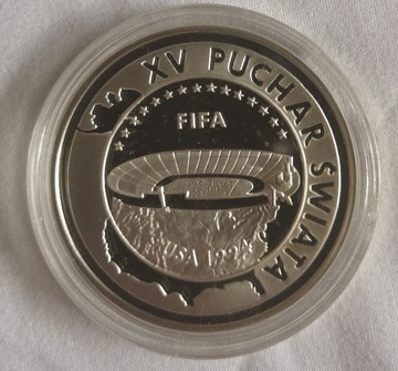 Moneta 1000 zł 1994 r. XV Puchar Świata FIFA USA 