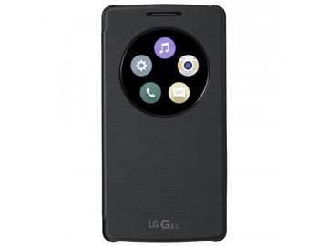 Oryginalne etui do LG G3s Quick Circle Case czarne